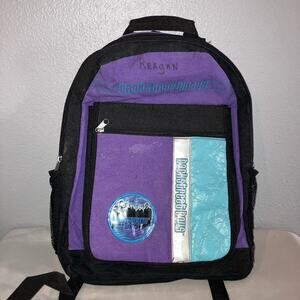 Bag Kids Backstreet Boys Purple Blue Black School Backpack Vintage Name Written